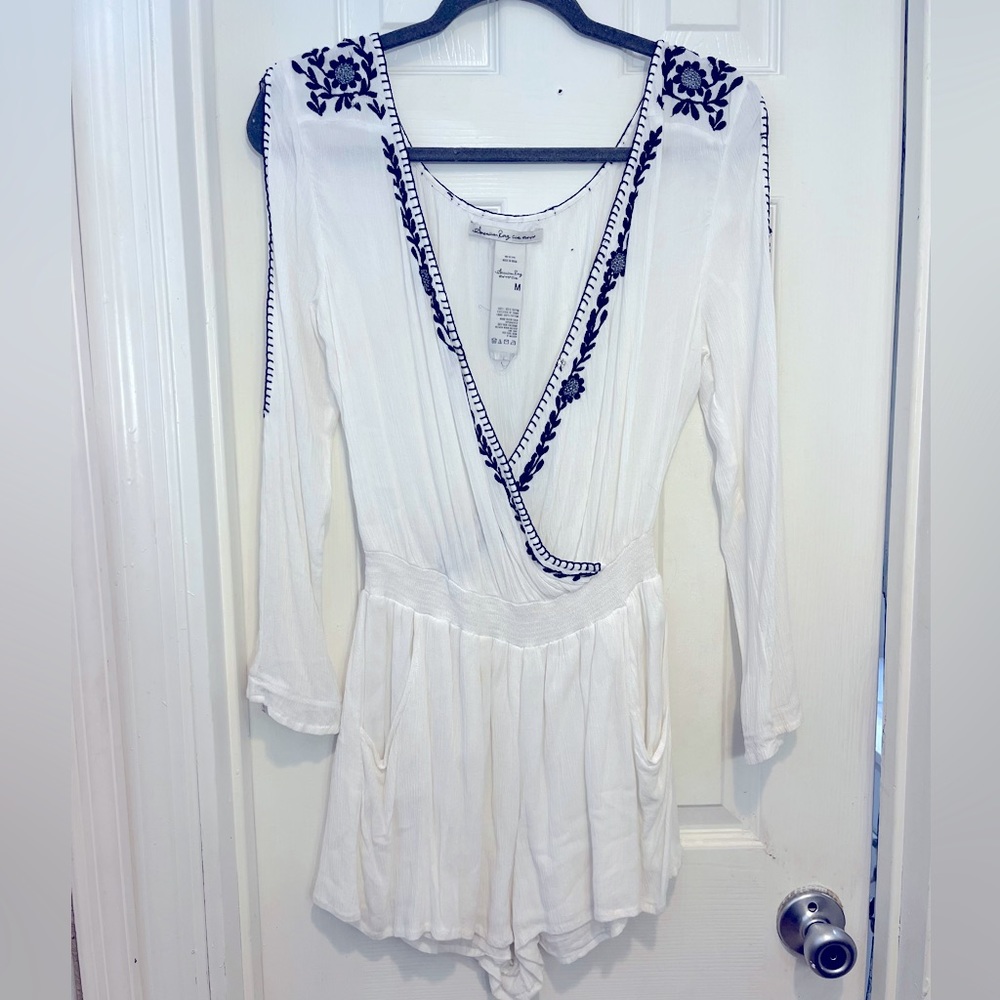 COPY - • AMERICAN RAG ROMPER • SIZE MEDIUM •